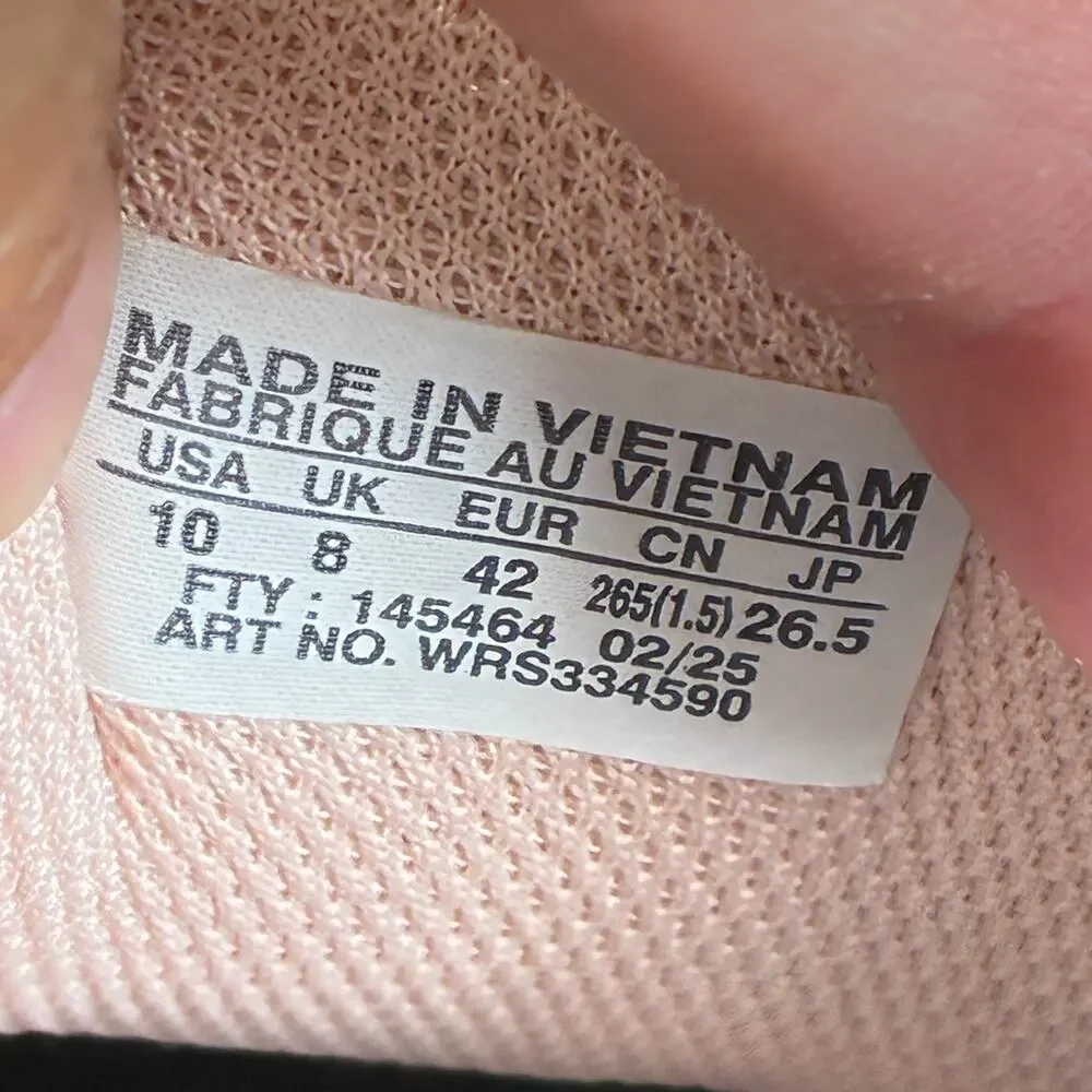 Wilson Pickle Pro White Cameo Rose Pickleball Court Shoes WRS334590 Womens Sz 10